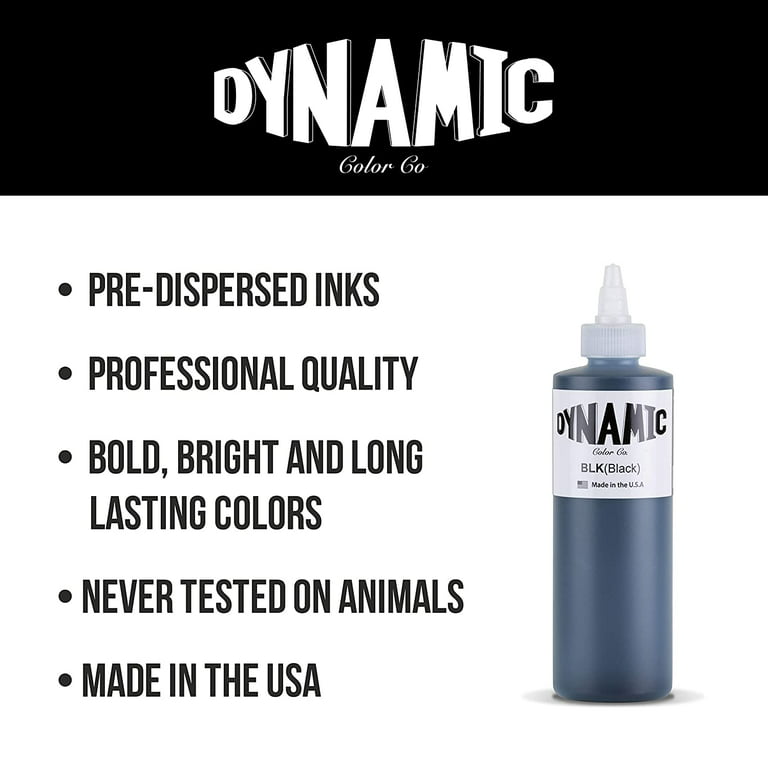 Shop Dynamic Triple Black Tattoo Ink 8oz Us online