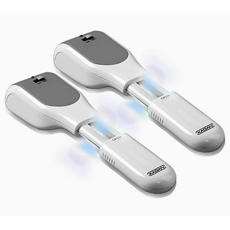 Shuvee Mini Ultraviolet Shoe Deodorizer Travel Wand Set, White, 7.1 x 4.8 x 1.8 in