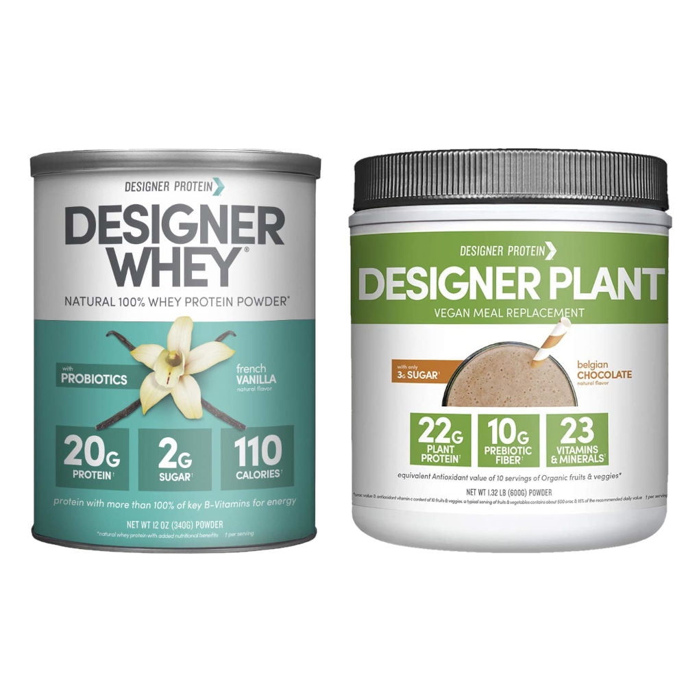 Designer Plant Meal Replacement Belgium Chocolate (600g) + Whey