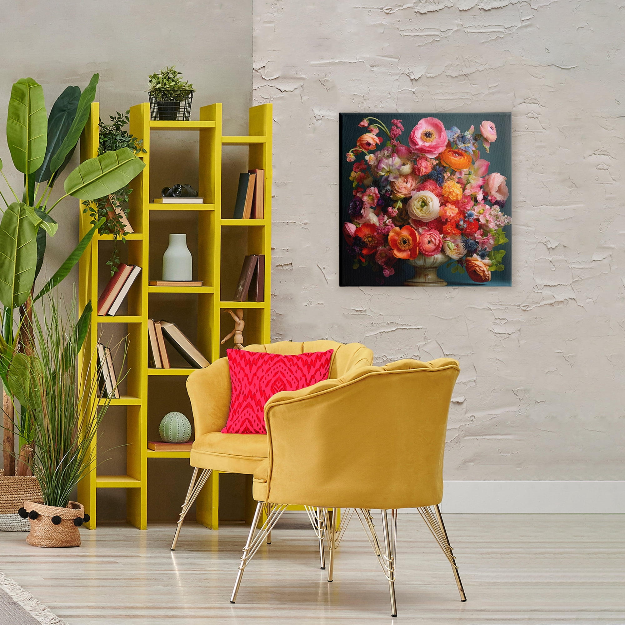 Stupell Industries Harmonious Mixed Peonies Canvas Wall Art, design by Lazar Studio