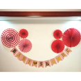 thumbnail image 2 of It´s Pancarta Banderita de Papel Ventilador Moliente Fondo Decoración de Baby Shower Rojo Suministro Yotijar Papel Papel Fan Garland, 2 of 7