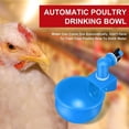 thumbnail image 2 of Bebedero automático para aves de corral de 6 piezas, bebedero para pollos y patos, cuenco de agua colgante, color azul, 2 of 5