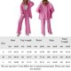 thumbnail image 2 of Camisa Conjunto de pijama de 2 piezas para mujer, conjunto de ropa de dormir informal de 2 piezas, conjunto de ropa de dormir holgada Ygjytge Rosa T S para Mujer, 2 of 5