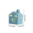 thumbnail image 3 of Vacemry LED Ceramic Houses, Mini Glowing Village Figurines With Warm White Lights, Realistic Tabletop Decor For Home Office Desk Shelf, Christmas Party Celebrations And Holiday Display, 3 of 8