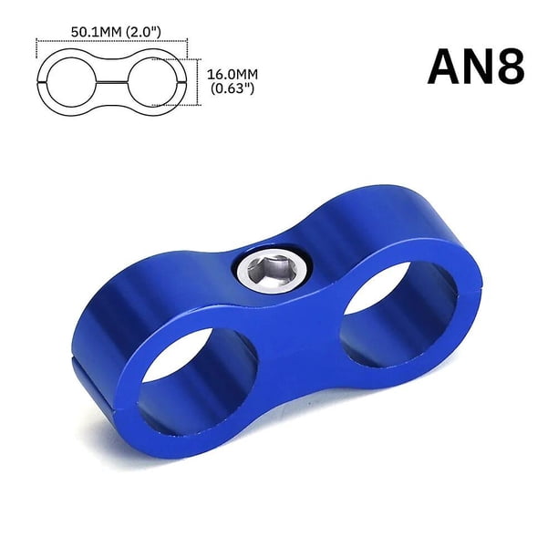 1pcs Universal AN4 AN6 AN8 AN10 AN12 Oil Billet Fuel Water Hose Pipe Splitter with Clamps Aluminum Linear Separator~5235