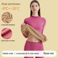 thumbnail image 1 of 1Set Ultra Thick Thermal Underwear Women Stand Collar, 1 of 6