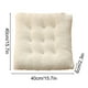 thumbnail image 3 of Cojín de asiento de forro polar | Relleno grueso y cálido de fibra de poliéster | 40x40x6 cm | Esterilla blanda para el comedor, asientos de oficina | Confort extra y retención de calor, se adaptan, 3 of 6