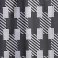 thumbnail image 4 of Designart 'Geometric Black and White Pattern II' Mid-Century Modern Black Sheer Curtain Panel, 4 of 5