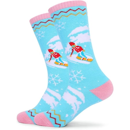 

Kids Winter Ski Socks Warm Snowboarding Baby Sock Toddle Outdoor Socks Cold Weather Skiing for Girl Boy