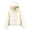 White, variant on ZHUGeLI Women's Winter Coat Cropped Puffer Jacket Long Sleeve Zip Stand Collar Baggy Short Warm Down Coat with Pockets