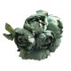 thumbnail image 1 of Flor artificial de 6 cabezas, decoración floral para interiores y exteriores, ceremonia de banquete de boda, ramo de flores falsas, cian Inevent HA6520-06B, 1 of 6