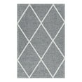 thumbnail image 3 of Unique Loom Decatur Collection Area Rug - Diamond (2' 2" x 3' 1" Rectangle Dark Gray/Ivory), 3 of 7