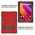 thumbnail image 3 of FIEWESEY for Dragon Touch K10 Case,Heavy Duty Shockproof Rugged Protective Case for Dragon Touch K10/GTYD 10 inch/Foren-Tek 10 inch/TAGITAL 10 inch Tablet+Screen Protector (Red/Black, 2 Pack), 3 of 7
