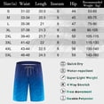 thumbnail image 6 of APTRO Mens Swim Trunks 9'' Mesh Liner Quick Dry Swim Shorts Board Shorts Bathing Suit Swimsuit Summer Beach Shorts Blue Stripe MK92 M, 6 of 7