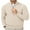 Off White, variant on Iceglad Mens Quarter-Zip Sweater Textured-Knit Mock Neck Pullover Business Casual Slim Fit Knit Texture Sweater