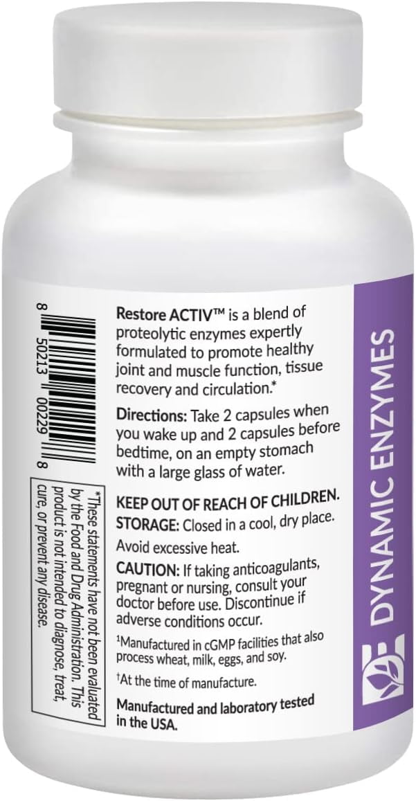 Dynamic Enzymes Restore Activ - 90 Vegan Capsules