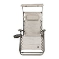 thumbnail image 2 of Bliss Hammocks Gravity Free Chair w/ Canopy , Drink Tray, & Pillow, 30-in. Wide XL, Weather & Rust Resistant, 360 Lb. Capacity, 2 of 10