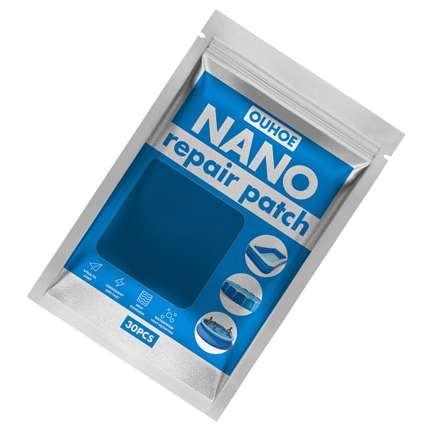 Naiovety Parches de reparación de 10/20/30 Uds., pegatinas de reparación, pegatinas adhesivas para anillos de natación, cama de aire, bote de goma, Deportes acuáticos 30 piezas Naiovety OD017068-03