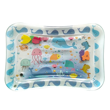 Baby Colorful Inflatable Water Play Mat Tummy Time Fun Mat Child Development Play Center with