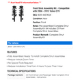 thumbnail image 2 of Front Strut Assembly Kit - Compatible with 2006 - 2013 Volvo C70 2007 2008 2009 2010 2011 2012, 2 of 2