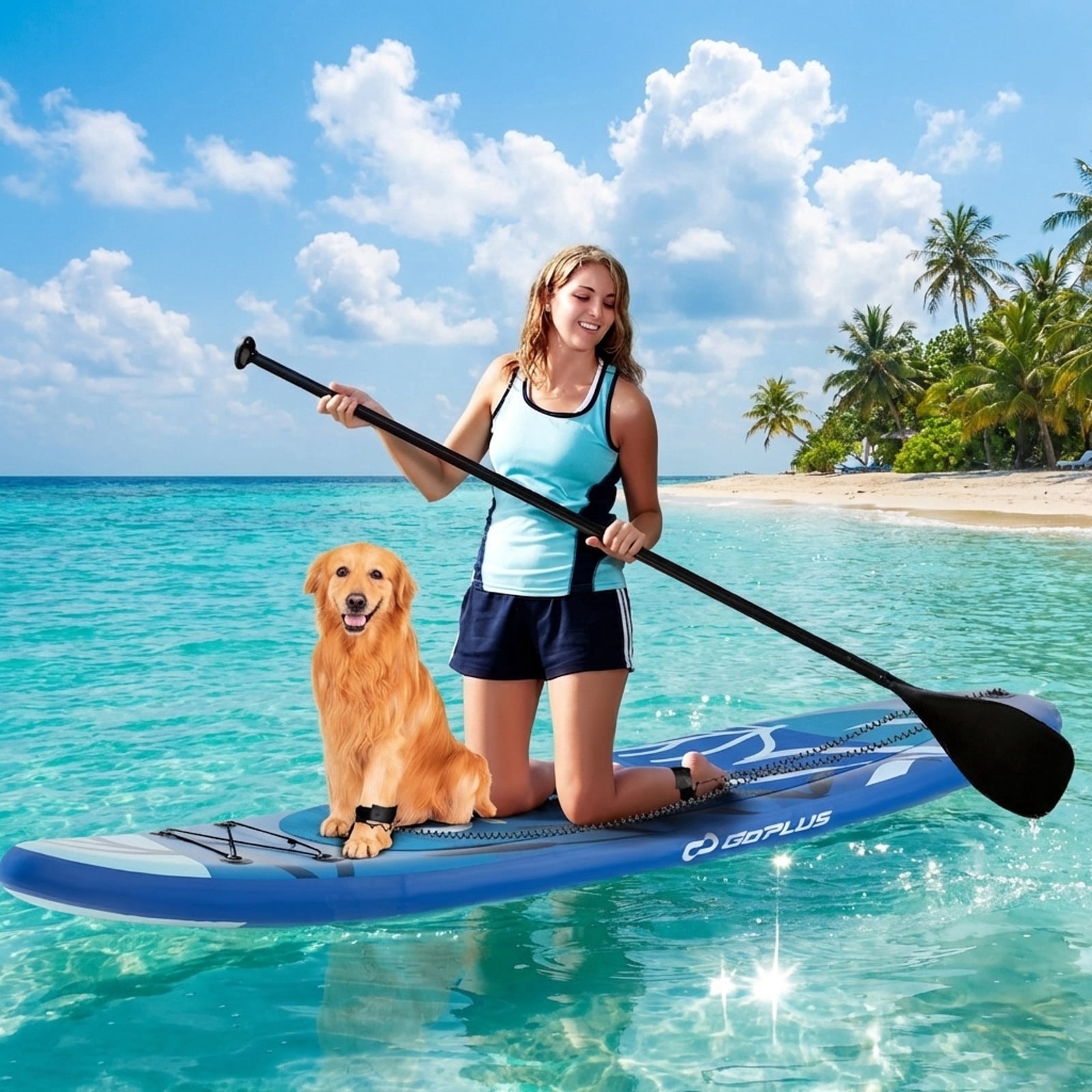 Airfind Inflatable Stand Up Paddle Board with Accessories-L