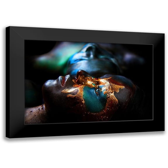 Kovalev, Ivan 14x11 Black Modern Framed Museum Art Print Titled - Two continents. Yellowstone.
