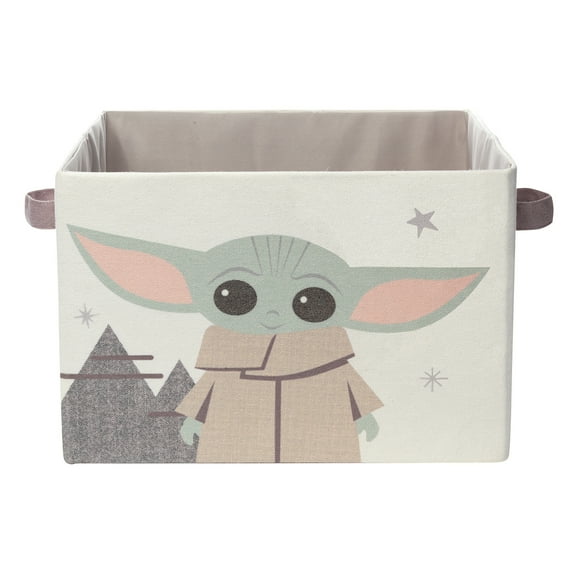 Lambs & Ivy Star Wars Grogu/Baby Yoda Foldable/Collapsible Storage Bin/Basket