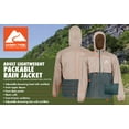 thumbnail image 4 of Ozark Trail Adult Lightweight Packable Rain Jacket with Adjustable Hood - Medium/Large, 4 of 6