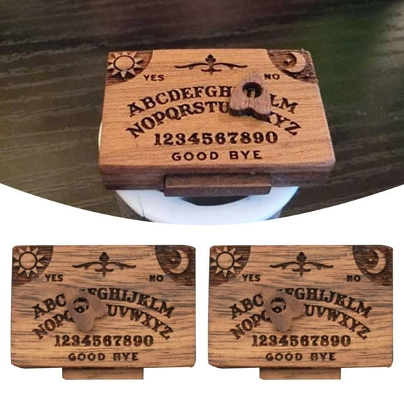 2Pcs Miniature Spirit Board With Drawer Miniature Ouija Board With A Secret Planchette Drawer Miniature Ouija Board Game Wooden Ouija Board Miniatures With Planchettes Oui Clearance