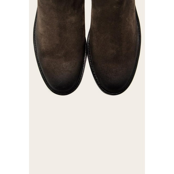 Frye Mens SETH CHELSEA GRAPHITE OILED SUEDE BOOTIE Walmart