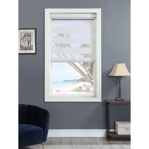 Cordless Light Filtering Layered Shade 26" x 72" Natural