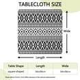 thumbnail image 2 of Fitted Bohemian Square Table Cover 34x34 Inch with Elastic Edging, Floral Pattern for Card Tables and Dining Areas, 2 of 6