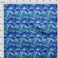 thumbnail image 4 of oneOone Polyester Spandex Medium Blue Fabric Abstract Sewing Material Print Fabric By The Yard 56 Inch Wide, 4 of 5