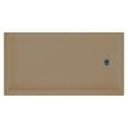 thumbnail image 2 of 32 in. x 60 in. Solid-Surface Single Threshold Retrofit Left-Drain Shower Floor in Bermuda Sand, 2 of 3