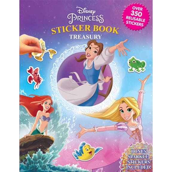 Pre-Owned Sticker Book Treasury Disney Princess #2 Sticker Book Treasury, (Hardcover)