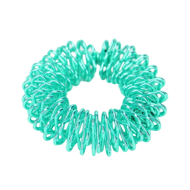 Acupressure Ring, Safe To Use Sensory Finger Rings Durable Flexible And Durable For Home Gold,Silver,Green