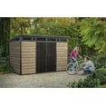 thumbnail image 3 of Keter Signature 11x7 ft. Durable Resin Outdoor Storage Shed With Heavy Duty Floor and Locking Door, Ashwood, 3 of 5