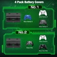 thumbnail image 3 of Xbox Controller Charging Station, QQV Charger with 2x5520mWh Rechargeable Battery Packs for Xbox Series X|S, One, Elite Controller, 3 of 7