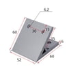 thumbnail image 1 of Support d'Angle 45 Degrés Connexion Joint pour Profil en Aluminium 3060, 1 of 6