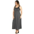 thumbnail image 2 of Women’s Plus Size Simple A Line Tank Maxi Dress, 2 of 3