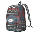 thumbnail image 2 of Unisex Vintage Style Backpack, Bohemian Print Rucksack with Front Pocket, Lightweight Daypack for School University Work Commute Vacation, Ideal Gift Idea, 2 of 5