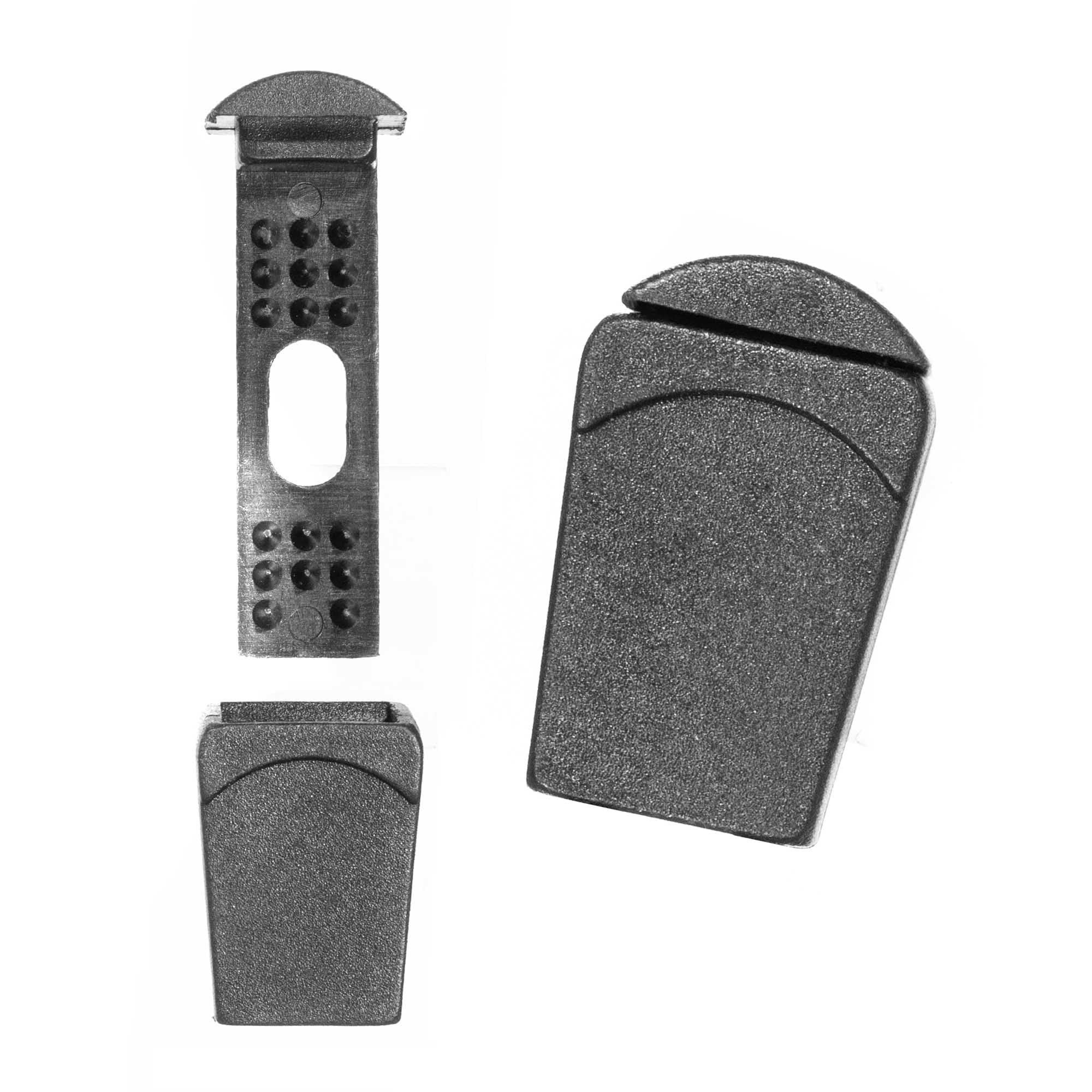 Paracord Zipper Pull End Cord Locks with 2 Plastic Pieces in