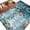 Turquoise, variant on Blue Teal Spring Floral Large Area Rugs for Bedroom Living Room, Soft Non Slip Carpet Bedside Rug, Modern Botanical Oil Painting Art Round Floor Cover Kitchen Accent Rug 3.3' for Dining Room/Office