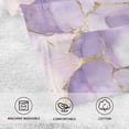 thumbnail image 5 of Yayeee 100% Cotton Hand Towels for Bathroom 16" x 28" Soft Absorbent Kitchen Towel, Pastel Purple Marble Pattern, 5 of 7