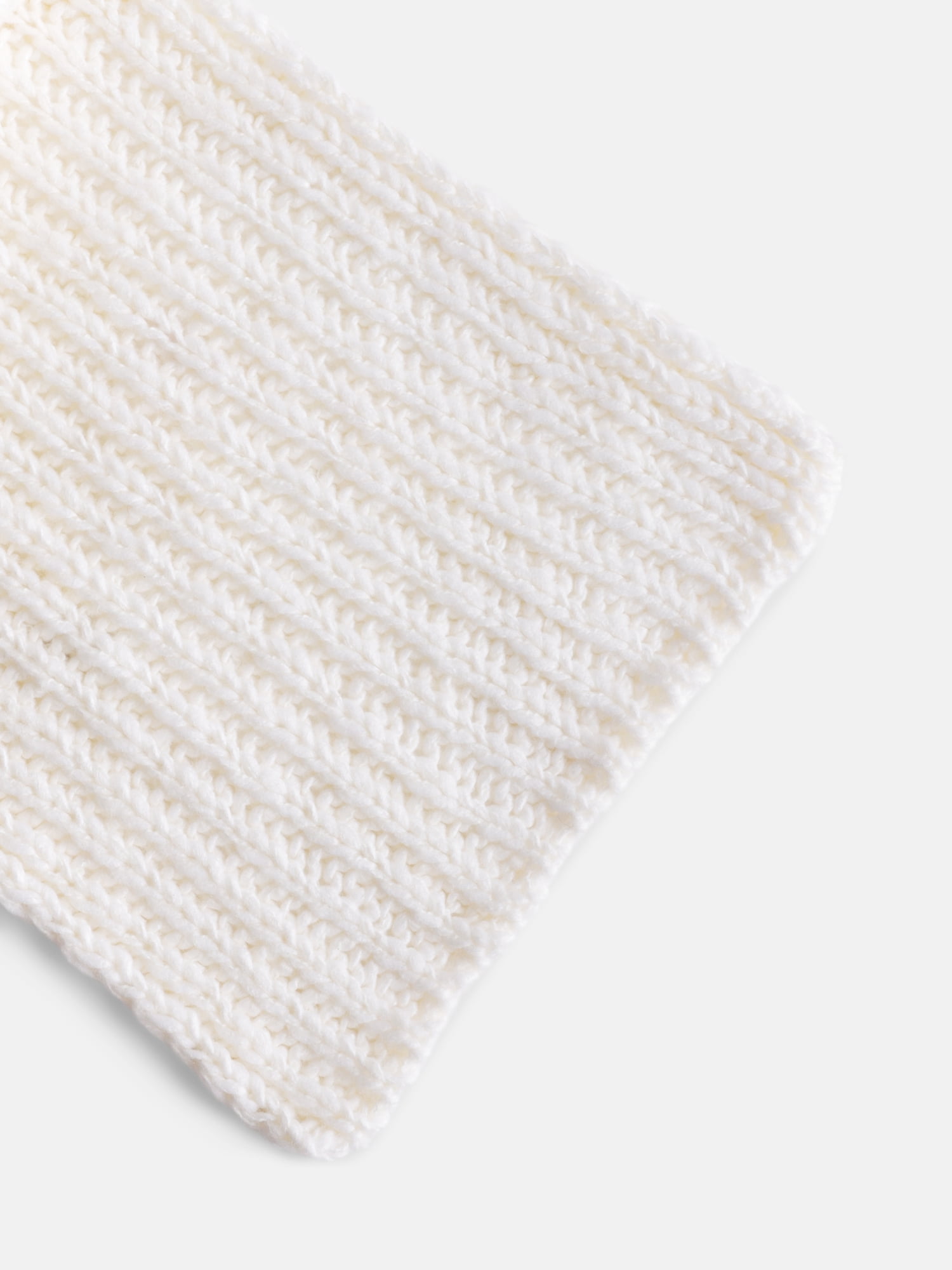 Scenario Women's Chunky Textured Scarf, Winter White