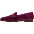 thumbnail image 2 of Sam Edelman Loraine Deep Orchid Leather Slip-On Chain Detail Vamp Loafers Shoes (Deep Orchid, 9), 2 of 6
