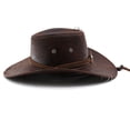 thumbnail image 5 of OJSFQUFP Cowboy Hat for Women and Men with Shapeable Wide Brim Cattleman Western Hats for Cowboys, 5 of 8