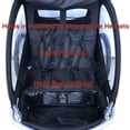 thumbnail image 3 of Booyah Strollers Double Child Baby Bike Bicycle Trailer, Jogger, Stroller with Suspension (Green), 3 of 5