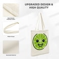 thumbnail image 5 of COMIO  Canvas Tote Bag for Women, Large Cute Tote Bag with Inner Pocket, Double Printed Reusable Grocery Bags, 5 of 8