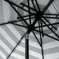thumbnail image 4 of Safavieh Vienna 9' Market Crank Double Top Patio Umbrella, Grey/White, 4 of 7
